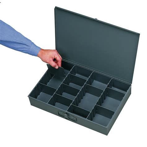 steel parts compartment storage boxes|durham steel scoop compartment box.